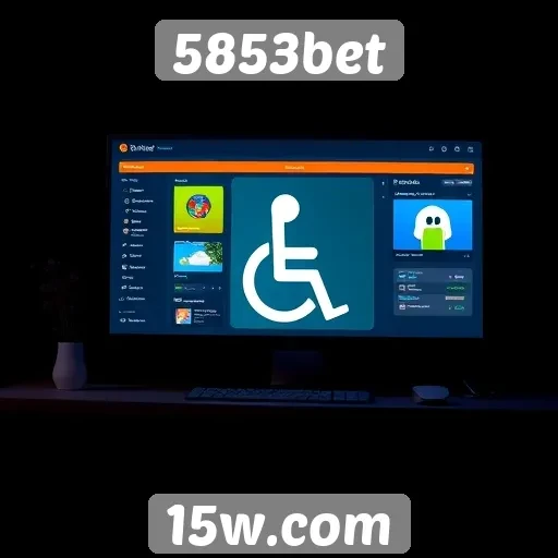 Acessibilidade e interface do site 5853bet