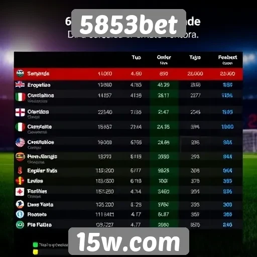 Desempenho de 5853bet em comparação com concorrentes